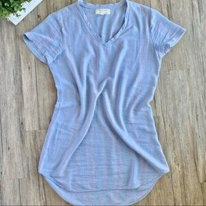 Anthropologie Cloth and Stone Blue Striped Dress